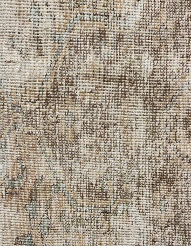 Detail image of  7' 1 x 8' 9  Hand Knotted Ultra Vintage Persian Wool Rug