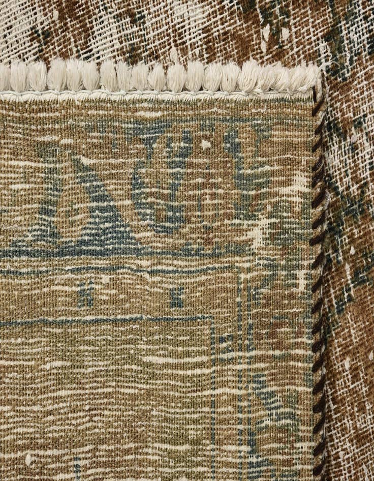 Detail image of  6' x 9' 8  Hand Knotted Ultra Vintage Persian Wool Rug