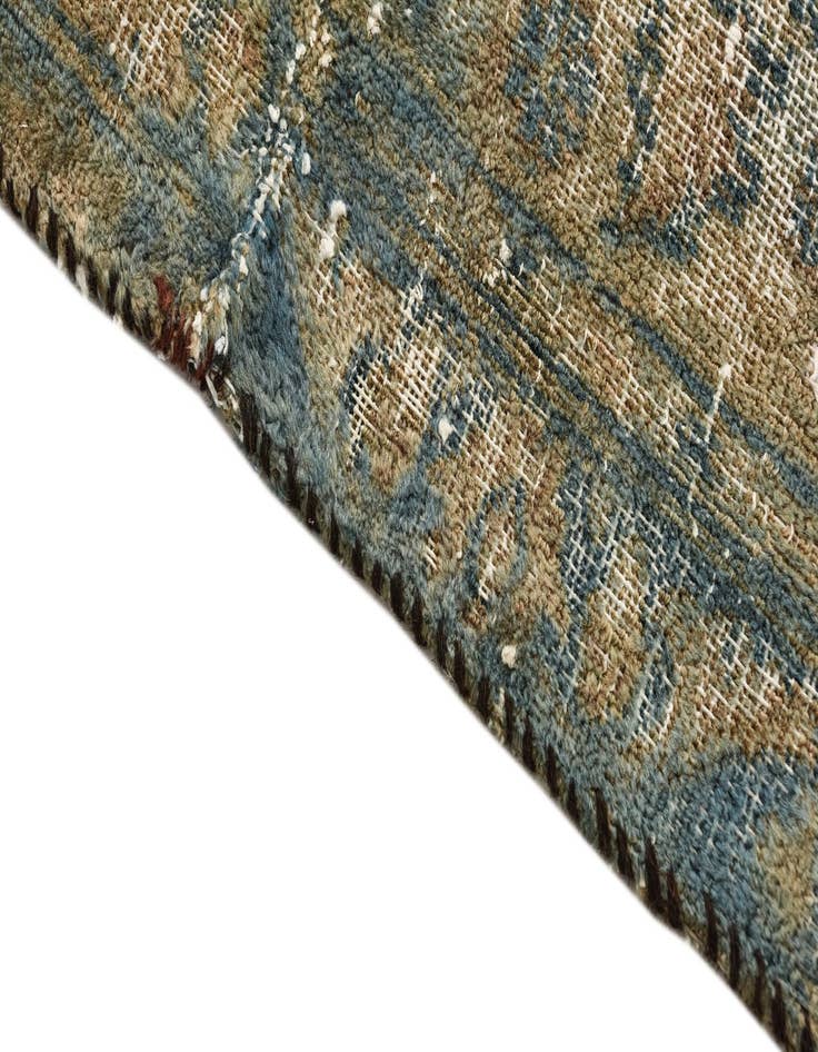 Detail image of  6' x 9' 8  Hand Knotted Ultra Vintage Persian Wool Rug