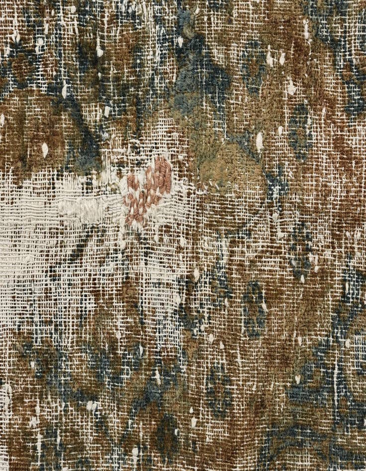 Detail image of  6' x 9' 8  Hand Knotted Ultra Vintage Persian Wool Rug