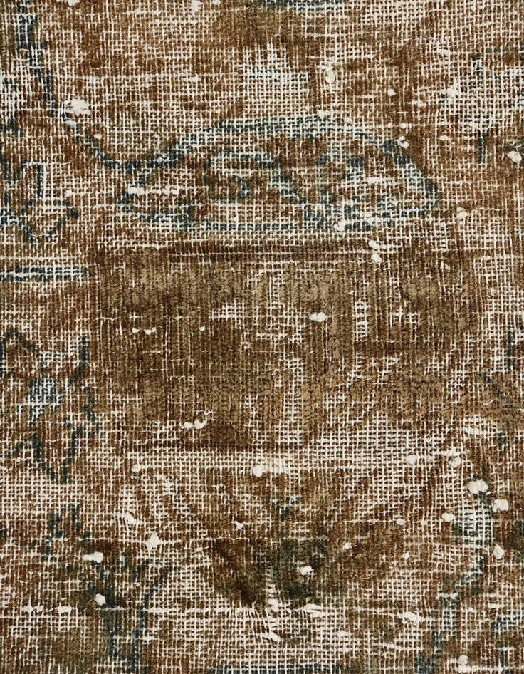 Detail image of  6' x 9' 8  Hand Knotted Ultra Vintage Persian Wool Rug