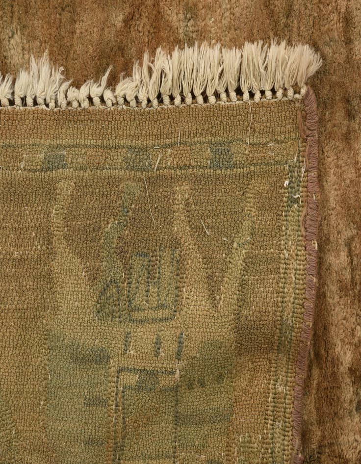 Detail image of  5' 6 x 7' 6  Hand Knotted Ultra Vintage Persian Wool Rug