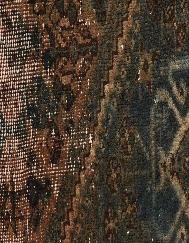 Detail image of  5' 9 x 8' 2  Hand Knotted Ultra Vintage Persian Wool Rug