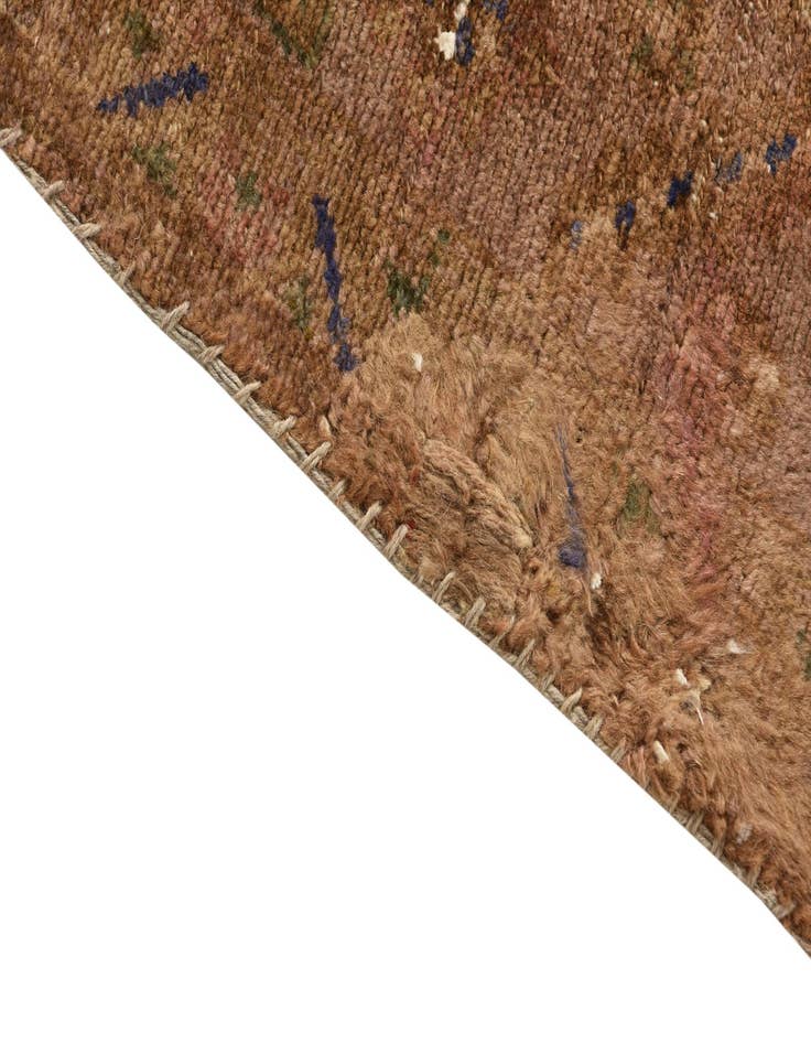 Detail image of  5' 1 x 8'  Hand Knotted Ultra Vintage Persian Wool Rug