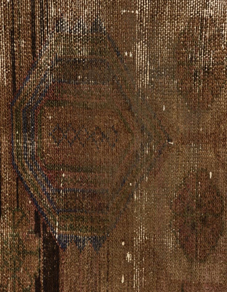 Detail image of  5' 1 x 8'  Hand Knotted Ultra Vintage Persian Wool Rug