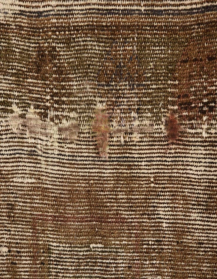 Detail image of  5' 1 x 8'  Hand Knotted Ultra Vintage Persian Wool Rug