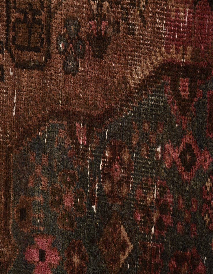 Detail image of  4' x 5' 9  Hand Knotted Ultra Vintage Persian Wool Rug