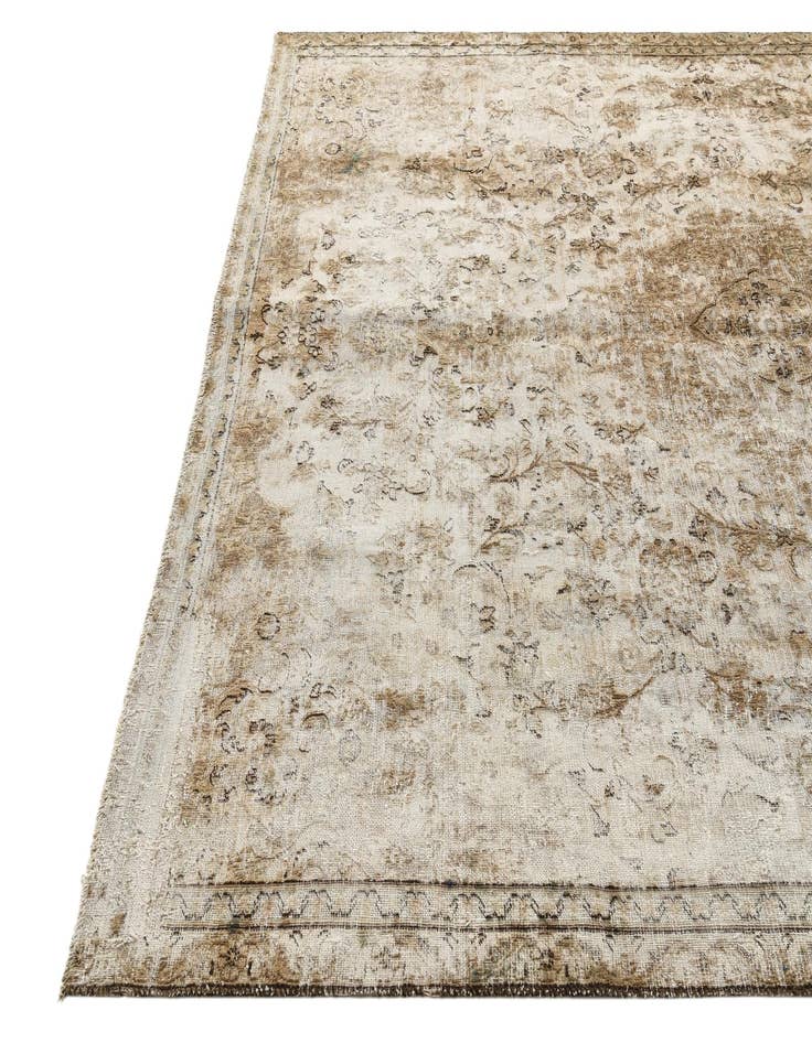 Detail image of  7' 1 x 10' 4  Hand Knotted Ultra Vintage Persian Wool Rug