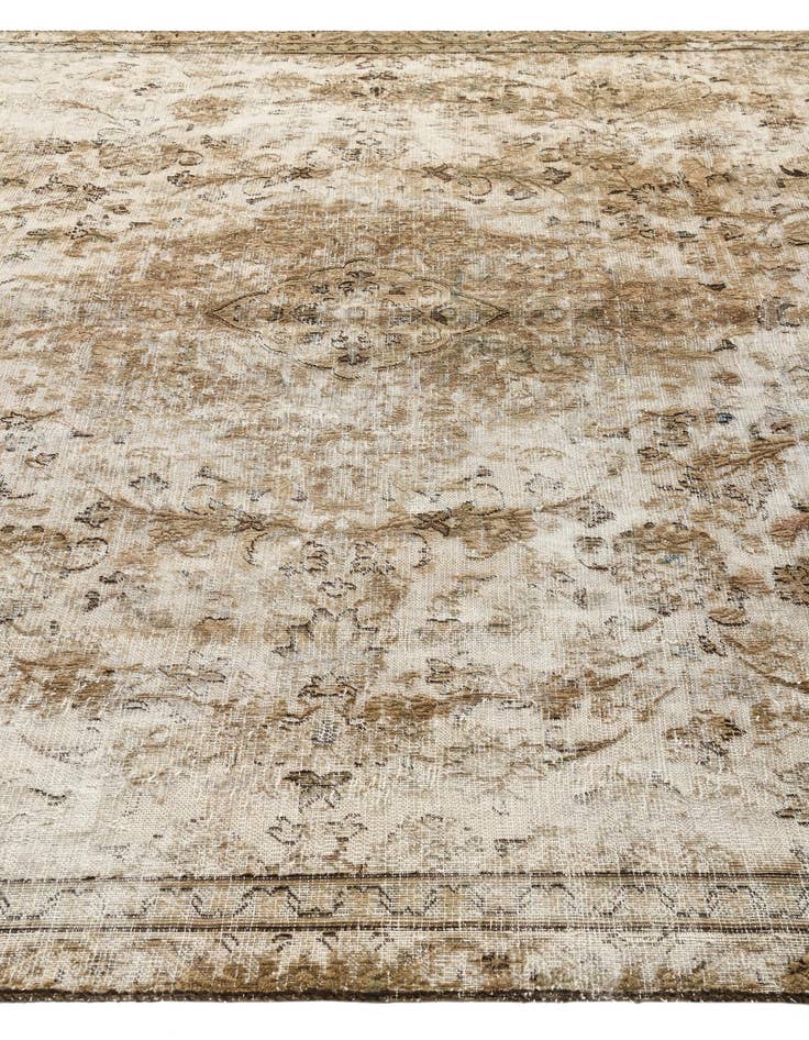 Detail image of  7' 1 x 10' 4  Hand Knotted Ultra Vintage Persian Wool Rug