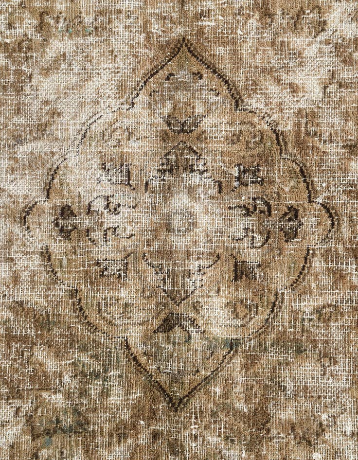 Detail image of  7' 1 x 10' 4  Hand Knotted Ultra Vintage Persian Wool Rug
