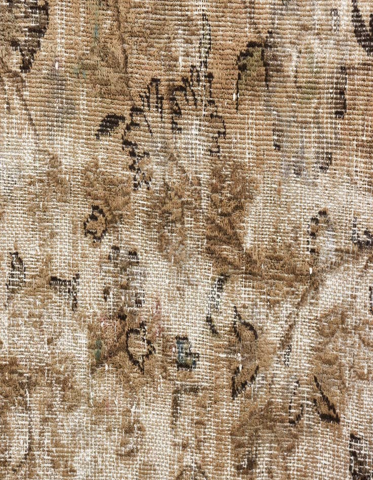 Detail image of  7' 1 x 10' 4  Hand Knotted Ultra Vintage Persian Wool Rug