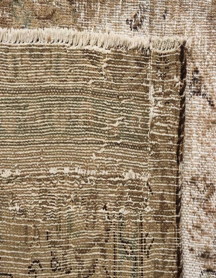 Detail image of  7' 1 x 10' 4  Hand Knotted Ultra Vintage Persian Wool Rug