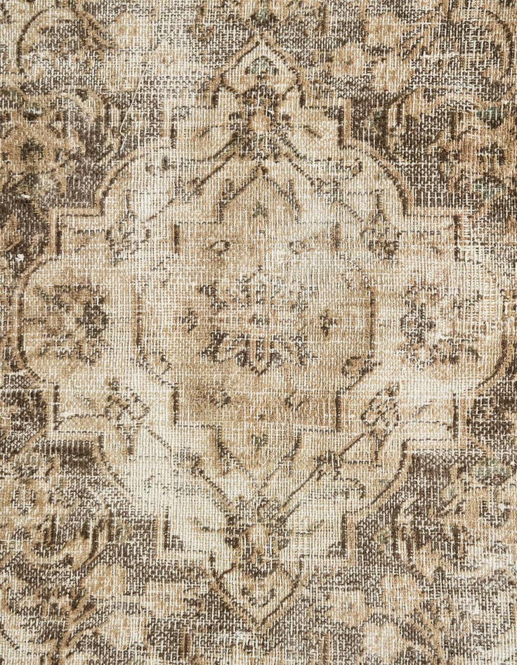 Detail image of  8' x 11'  Hand Knotted Ultra Vintage Persian Wool Rug