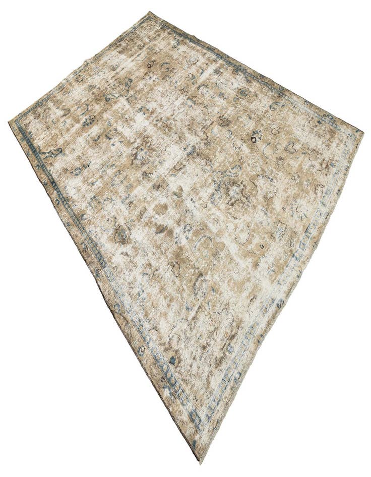 Detail image of  7' x 10' 2  Hand Knotted Ultra Vintage Persian Wool Rug