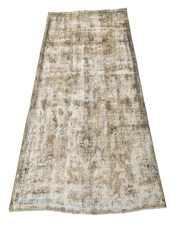 Detail image of  7' x 10' 2  Hand Knotted Ultra Vintage Persian Wool Rug