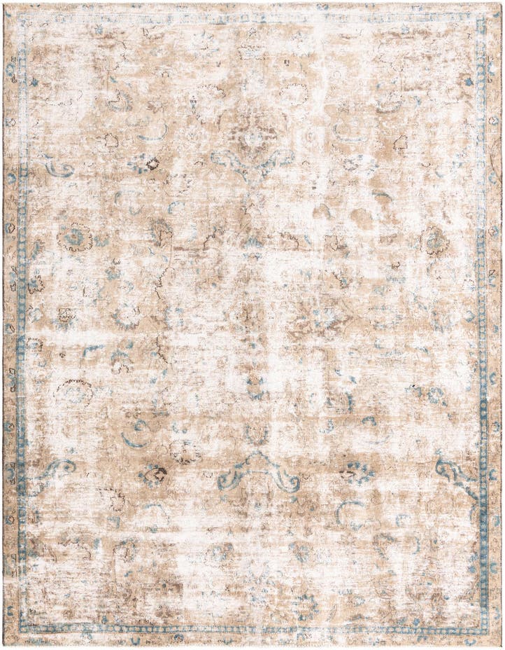  7' x 10' 2  Hand Knotted Ultra Vintage Persian W...