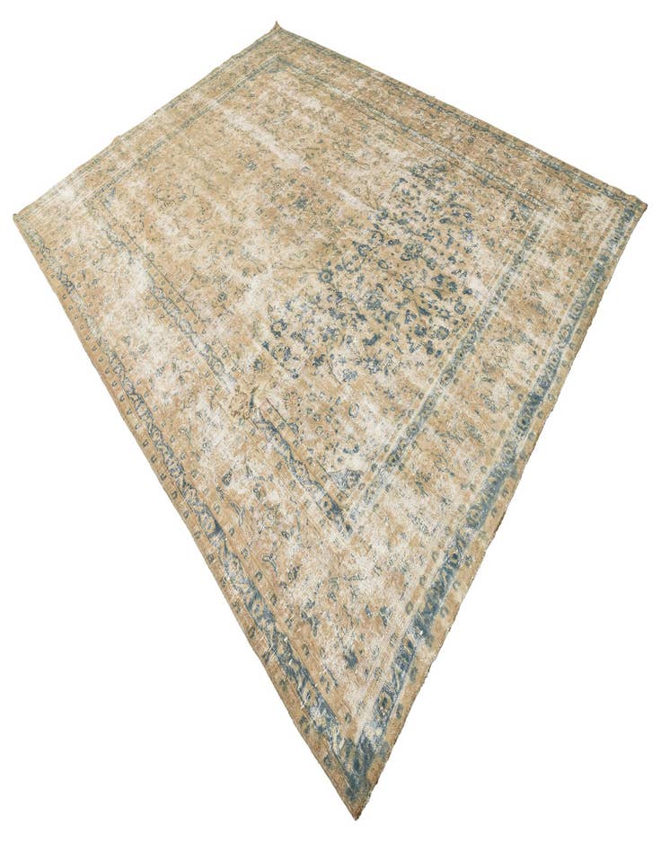 Detail image of  9' 3 x 12' 3  Hand Knotted Ultra Vintage Persian Wool Rug