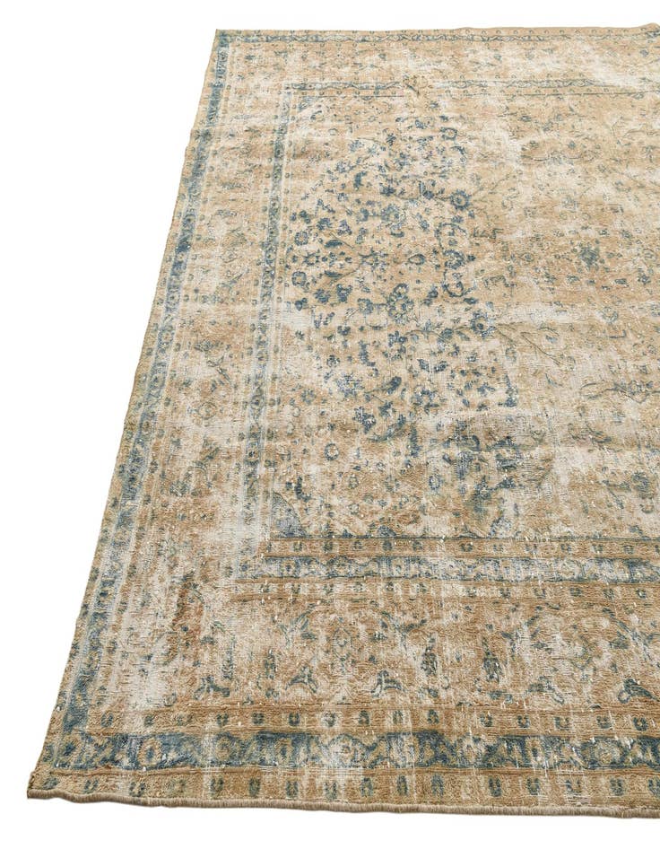 Detail image of  9' 3 x 12' 3  Hand Knotted Ultra Vintage Persian Wool Rug
