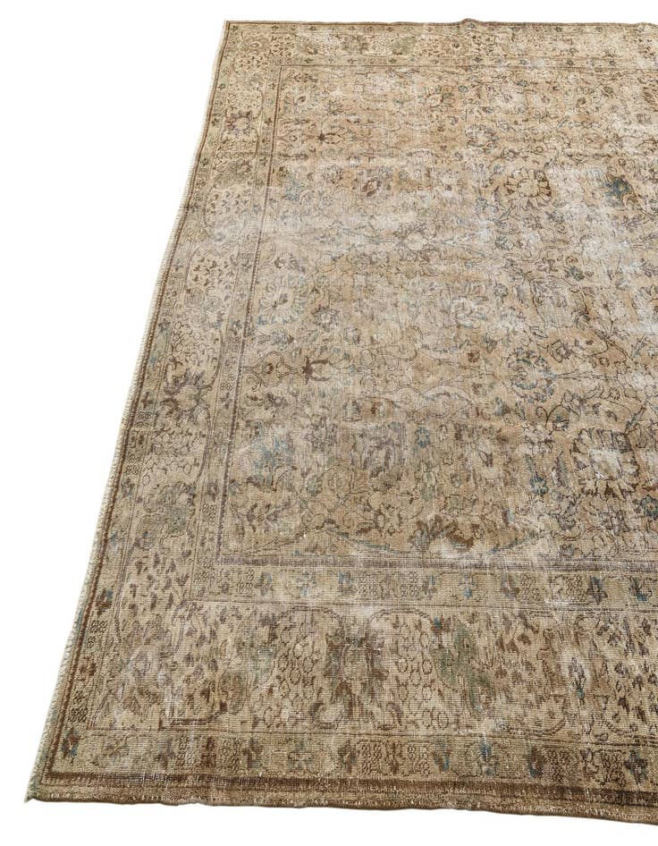 Detail image of  9' 9 x 12' 6  Hand Knotted Ultra Vintage Persian Wool Rug