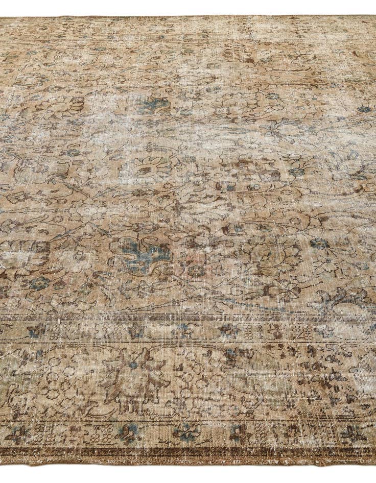 Detail image of  9' 9 x 12' 6  Hand Knotted Ultra Vintage Persian Wool Rug