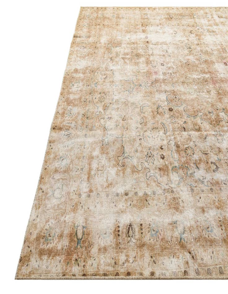 Detail image of  9' 5 x 11' 5  Hand Knotted Ultra Vintage Persian Wool Rug