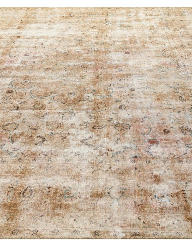 Detail image of  9' 5 x 11' 5  Hand Knotted Ultra Vintage Persian Wool Rug