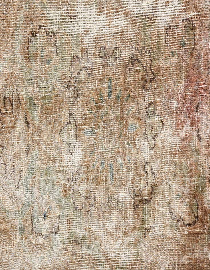 Detail image of  9' 5 x 11' 5  Hand Knotted Ultra Vintage Persian Wool Rug