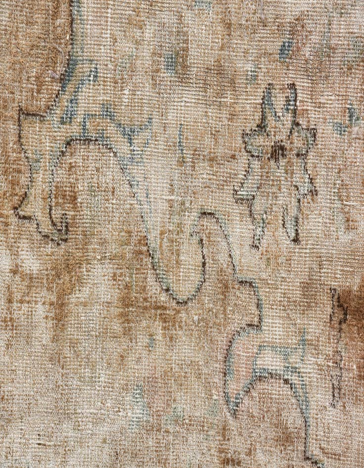 Detail image of  9' 5 x 11' 5  Hand Knotted Ultra Vintage Persian Wool Rug