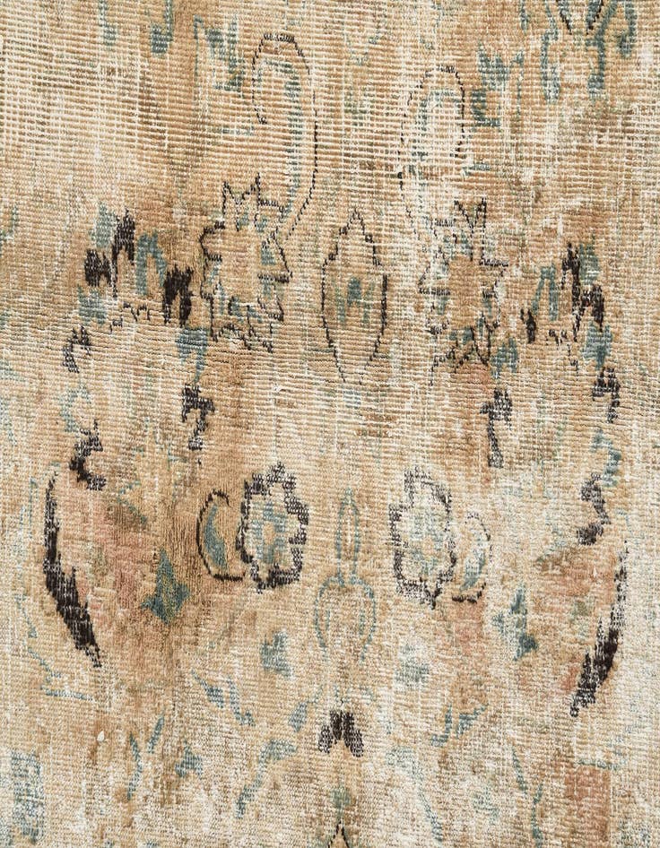 Detail image of  9' 10 x 12' 8  Hand Knotted Ultra Vintage Persian Wool Rug