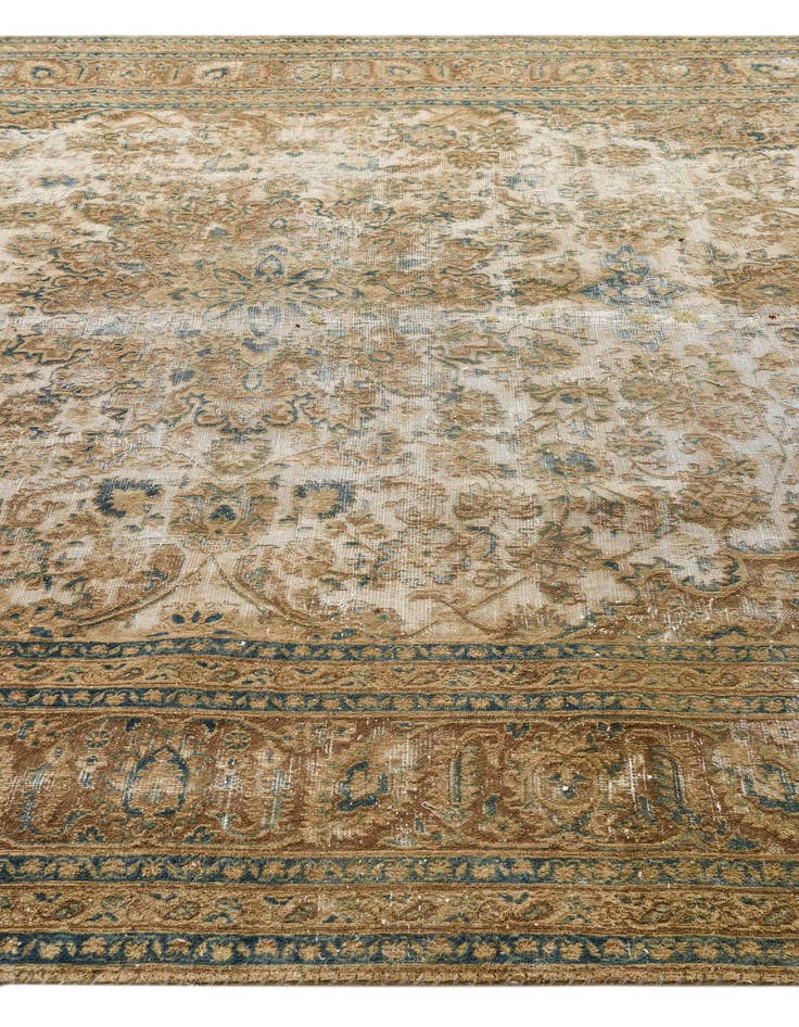 Detail image of  9' 4 x 11' 6  Hand Knotted Ultra Vintage Persian Wool Rug