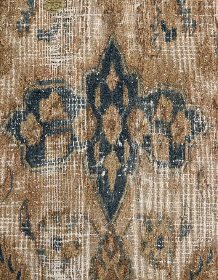 Detail image of  9' 4 x 11' 6  Hand Knotted Ultra Vintage Persian Wool Rug