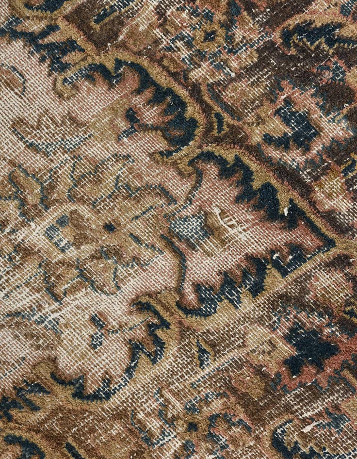 Detail image of  9' 4 x 11' 6  Hand Knotted Ultra Vintage Persian Wool Rug