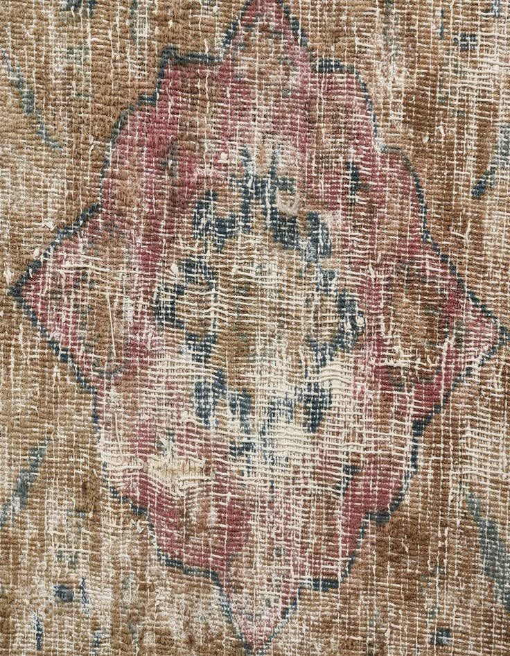 Detail image of  9' 9 x 12' 6  Hand Knotted Ultra Vintage Persian Wool Rug