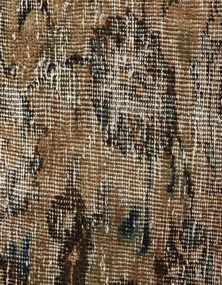 Detail image of  9' 5 x 13'  Hand Knotted Ultra Vintage Persian Wool Rug