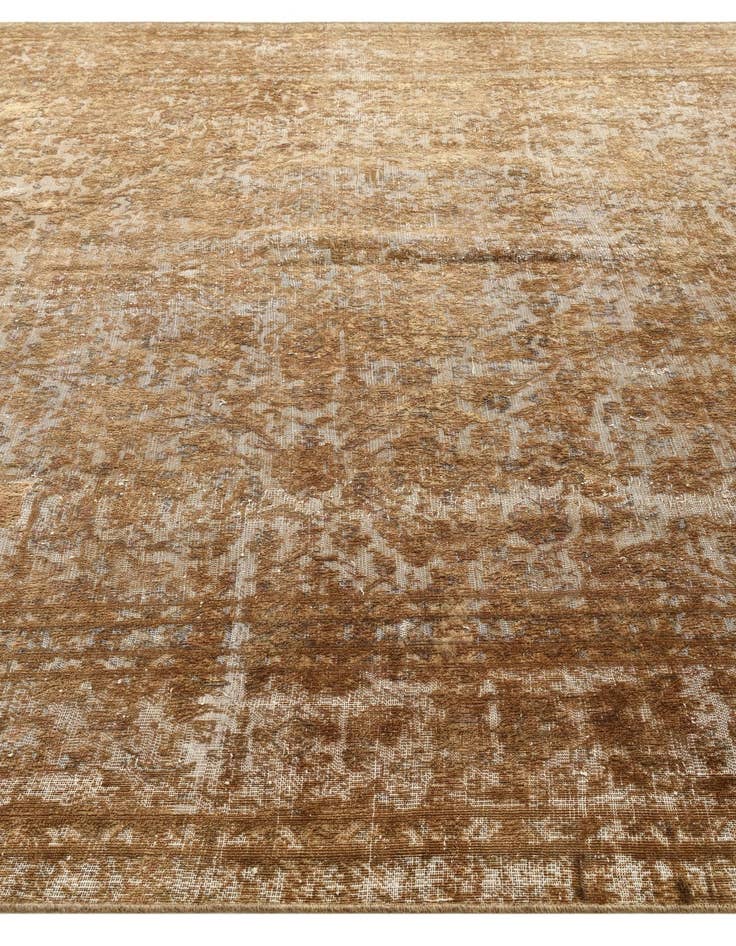 Detail image of  9' x 11' 9  Hand Knotted Ultra Vintage Persian Wool Rug