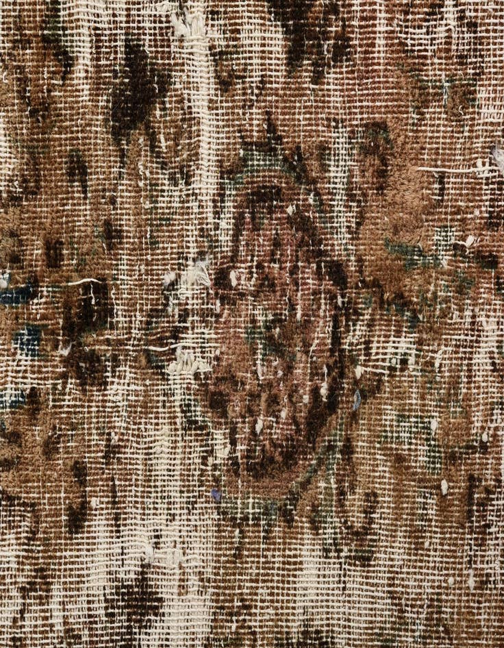 Detail image of  6' 4 x 9' 5  Hand Knotted Ultra Vintage Persian Wool Rug