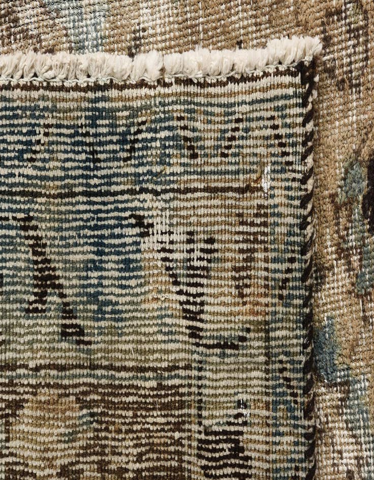 Detail image of  9' 10 x 12' 10  Hand Knotted Ultra Vintage Persian Wool Rug