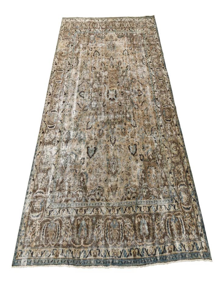 Detail image of  9' 10 x 12' 10  Hand Knotted Ultra Vintage Persian Wool Rug