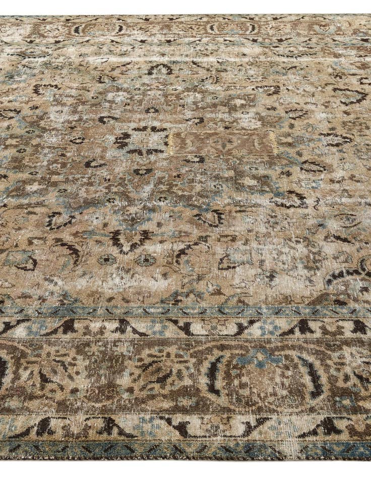 Detail image of  9' 10 x 12' 10  Hand Knotted Ultra Vintage Persian Wool Rug