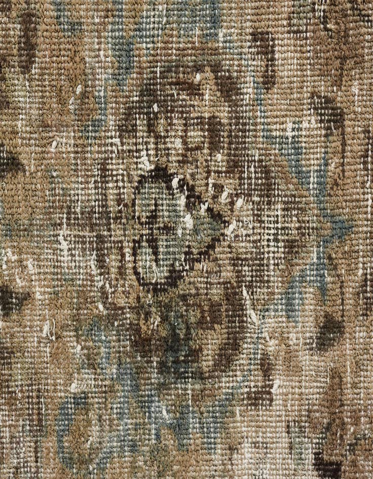 Detail image of  9' 10 x 12' 10  Hand Knotted Ultra Vintage Persian Wool Rug