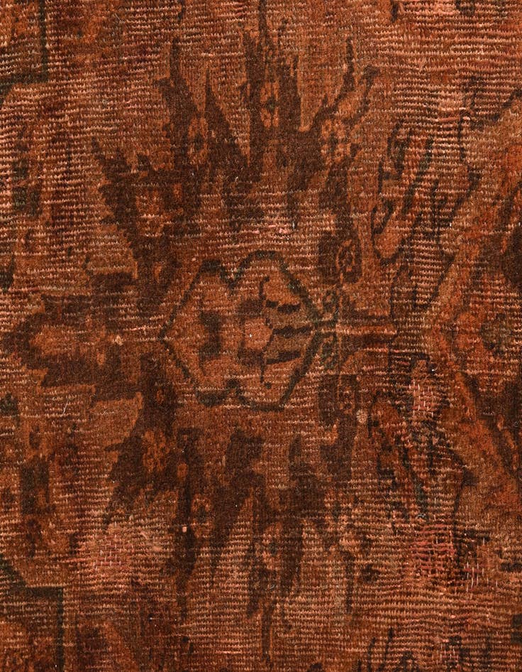 Detail image of  7' 9 x 9'  Hand Knotted Ultra Vintage Persian Wool Rug