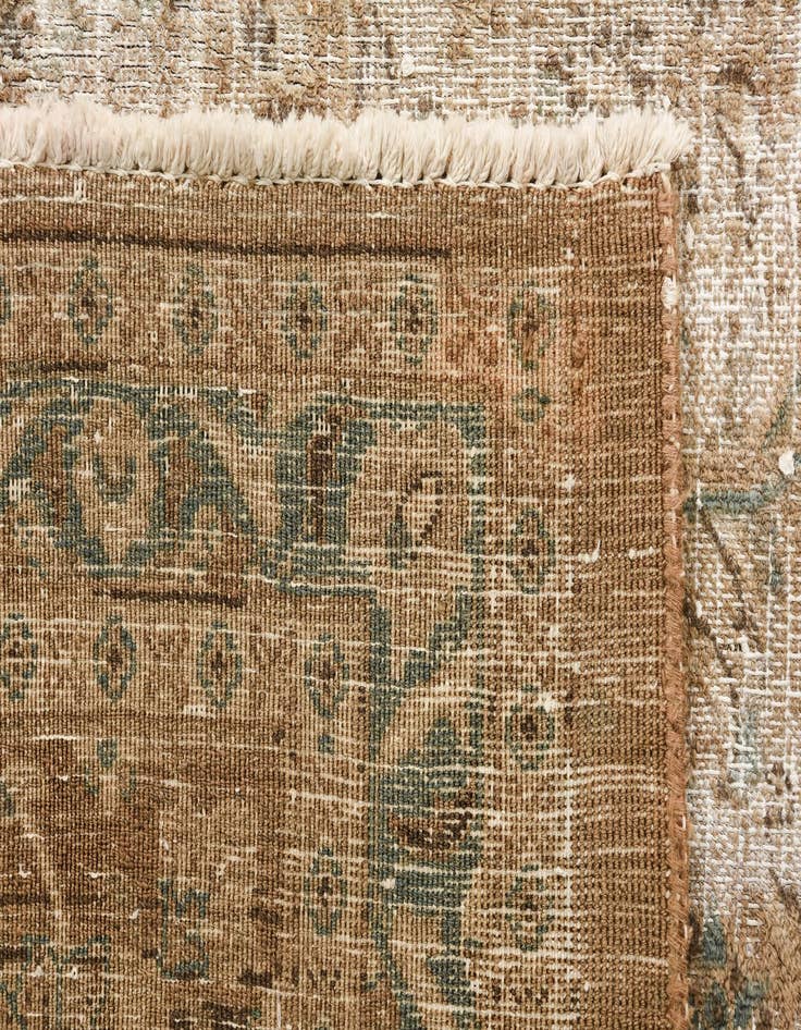 Detail image of  9' 6 x 12' 7  Hand Knotted Ultra Vintage Persian Wool Rug