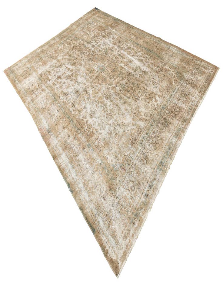 Detail image of  9' 6 x 12' 7  Hand Knotted Ultra Vintage Persian Wool Rug