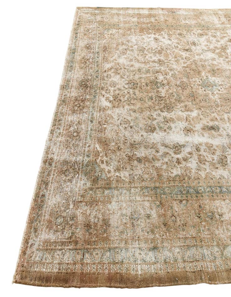Detail image of  9' 6 x 12' 7  Hand Knotted Ultra Vintage Persian Wool Rug