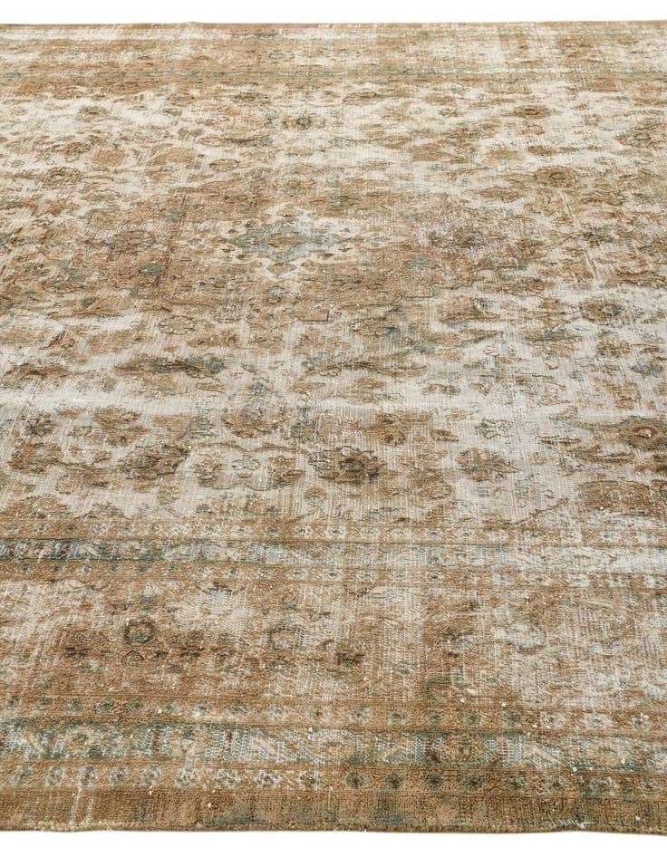 Detail image of  9' 6 x 12' 7  Hand Knotted Ultra Vintage Persian Wool Rug