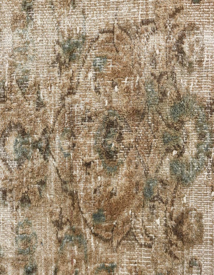 Detail image of  9' 6 x 12' 7  Hand Knotted Ultra Vintage Persian Wool Rug