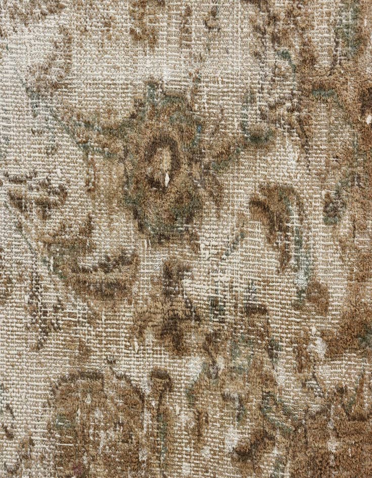 Detail image of  9' 6 x 12' 7  Hand Knotted Ultra Vintage Persian Wool Rug