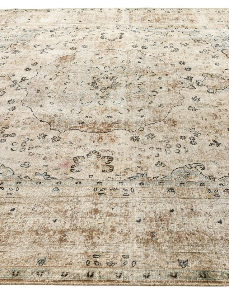 Detail image of  9' 6 x 12' 9  Hand Knotted Ultra Vintage Persian Wool Rug