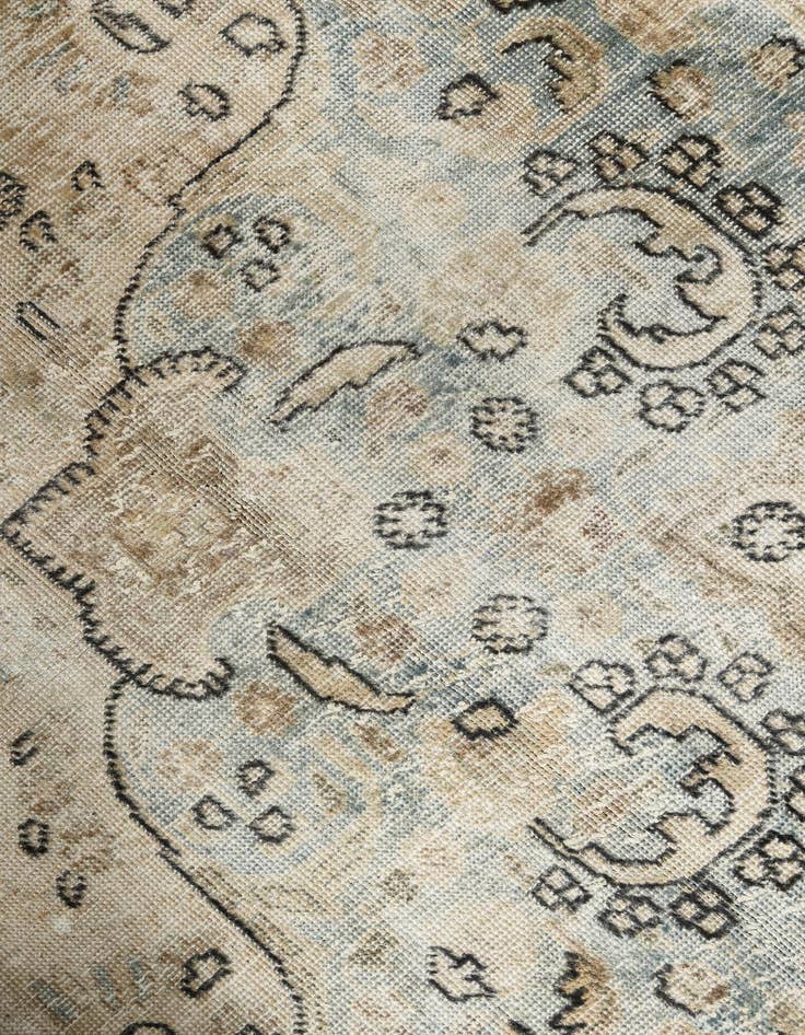 Detail image of  9' 6 x 12' 9  Hand Knotted Ultra Vintage Persian Wool Rug