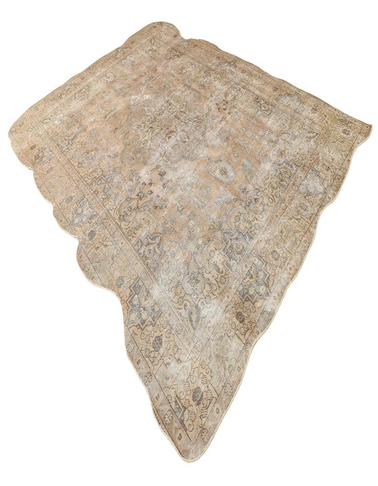 Detail image of  9' 6 x 12' 10  Hand Knotted Ultra Vintage Persian Wool Rug